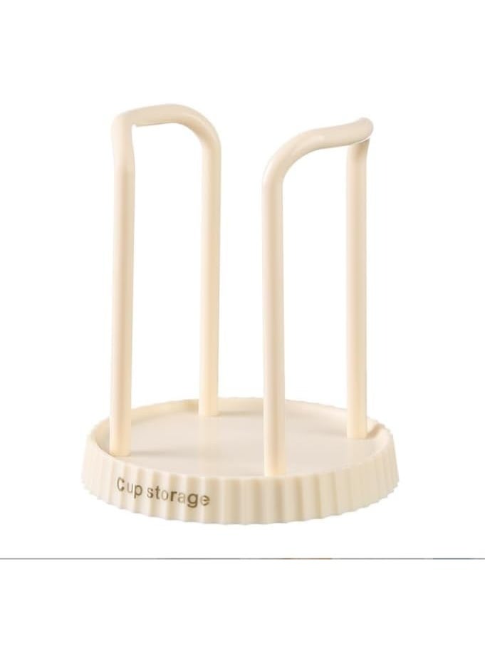 بيوينتي حامل منظم لأكواب الاستخدام الواحد حامل عملي متعدد الأغراض لفصل الأكواب على المكتب بتصميم يسهل انتقاء الكوب مع حافظة ورقية اللون: أبيض - Image 4